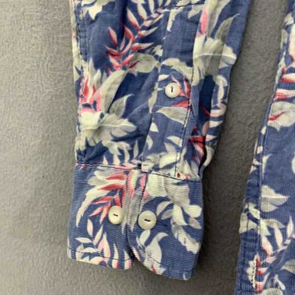 Tommy Bahama Shirt Mens Large Blue Corduroy Button Down Long Sleeve Hawaiian - Picture 5 of 16